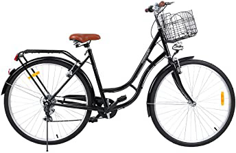 







Ridgeyard 28"7 velocidades señoras Ciudad Bicicleta Estilo holandés Bicicleta Deportes al Aire Libre Ciudad Urbana Bicicleta Shopper Bicicleta luz + Cesta + Campana + batería-Powered luz …






