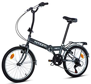 Moma Bikes Bicicleta Plegable Street, 6 velocidades, Adultos Unisex, Gris, Talla Unica