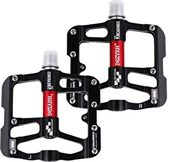 Pedales de bicicleta de ciclo MTB 3 rodamientos Bicicleta de montaña CNC de aleación de aluminio ultraligero Ultra eje teniendo sellado Pedales de carreras antideslizantes para carretera BMX bicicleta