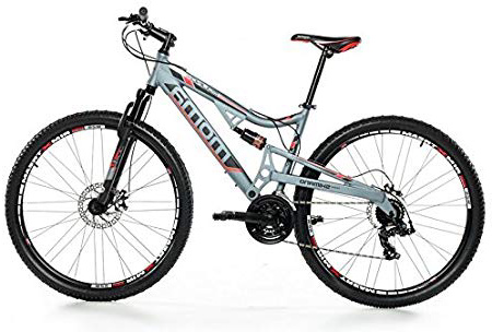 Moma Bikes EQX 29" - Bicicleta Montaña, SHIMANO 24V, Doble Freno Disco, Doble Susp. Talla L-XL (1.80-2.00m)