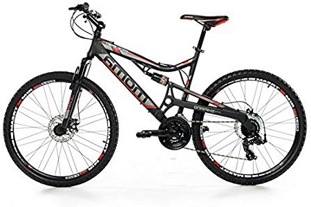 Moma Bikes Bicicleta Montaña EQX 26"Alu, SHIMANO 24V, Doble Freno Disco, Doble Susp. (Varias Tallas)