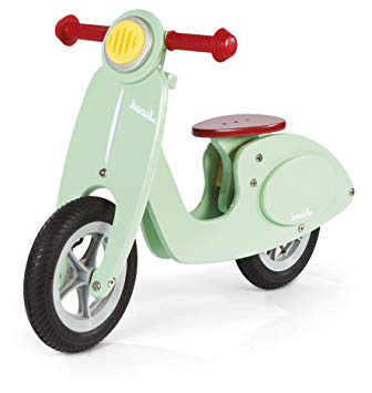 Janod - Verde Menta Bicicleta Scooter sin pedales de madera (J03243)
