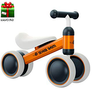 YGJT Bicicletas sin Pedales para niños 1 Año(10-18 Meses) Triciclos Bebes Correpasillos Juguetes Regalos bebé Bici sin Pedales niño (Naranja)