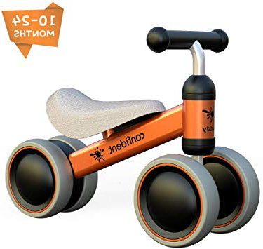 XIAPIA Bicicleta sin Pedales para Niños, Bicicleta Bebe 1 Año Bicicleta Equilibrio 1 Año Bicicleta Infantil sin Pedales de Forma Animal Lindo de Regalo Favorito del Niño (Naranja)