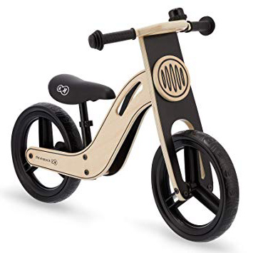 kk Kinderkraft- Kinderkraft Bicicleta sin Pedales UNIQ, Ultraligera, de Madera, 2+ Años, Negro, Color (5902533912773)