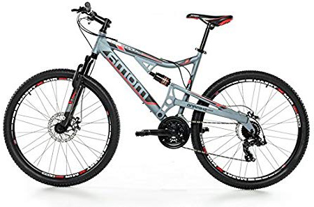 Moma Bikes MTB Equinox Shimano Profesional - Bicicleta Montaña 27.5", Aluminio, Cambio TX-55 24 vel., Doble Freno Disco, Doble Suspensión, L-XL (1.80-2.00 m)