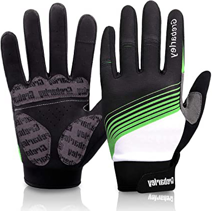 Grebarley Guantes de Ciclismo Bicicleta Montaña-Acolchados Bicicleta de Carretera de Hombres Mujeres Antideslizante Pantalla Táctil