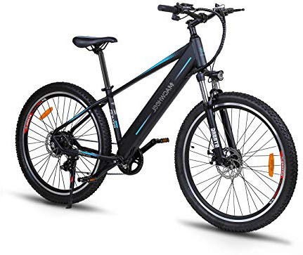 Macwheel Wrangler-600 27,5" Bicicleta Eléctrica de Montaña, Batería de Iones de Litio Extraíble 36V/12,5Ah, Shimano 7-Velocidades, Frenos de Disco Dobles Tektro, Bicicleta Eléctrica para Adulto Unisex