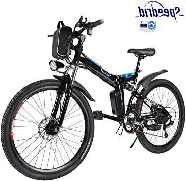 Speedrid Bicicleta eléctrica ebike electrica 26/20 Ebike ebike montaña para Bicicleta con Motor sin escobillas 250 W Batería de Litio 36 V 8 Ah Shimano Velocidad 21/7