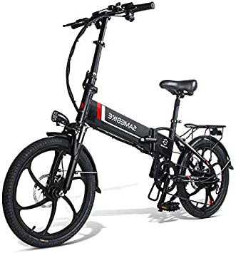 







Bicicleta Eléctrica de Montaña Plegable 20 Pulgadas, Motor 350W Batería de Litio 48V 10.4AH Shimano 7 Velocidades Soporte y Carga USB para Teléfonos Móviles para Mujeres Hombres [EU Stock]






