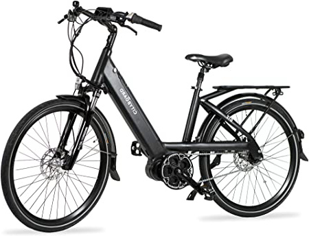 Cityboard RS Bicicleta Eléctrica Montaña Motor Central 26", Adultos Unisex, Negro