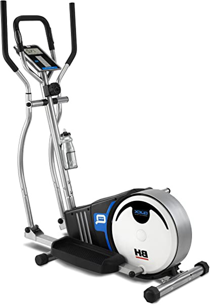 PROACTION Bicicleta Elíptica BH Quick. Sistema inercial 8kg. Freno magnético. Zancada 36cm. Distancia Entre Pedales 18cm. Monitor LCD. Blanco Gris. BH Fitness G233N