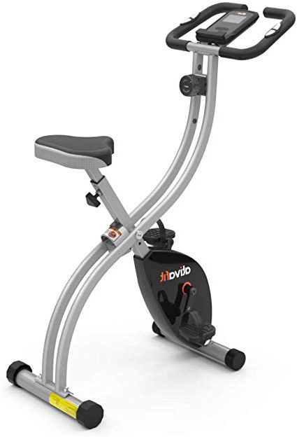 ATIVAFIT Bicicleta de Ciclismo Interior Plegable magnética Vertical Bicicleta estática giratoria reclinable Bicicleta de Ejercicio