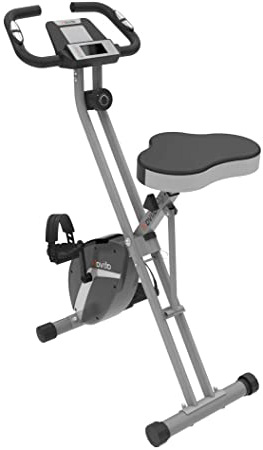 ATIVAFIT Bicicleta de Ciclismo Interior Plegable magnética Vertical Bicicleta estática giratoria reclinable Bicicleta de Ejercicio