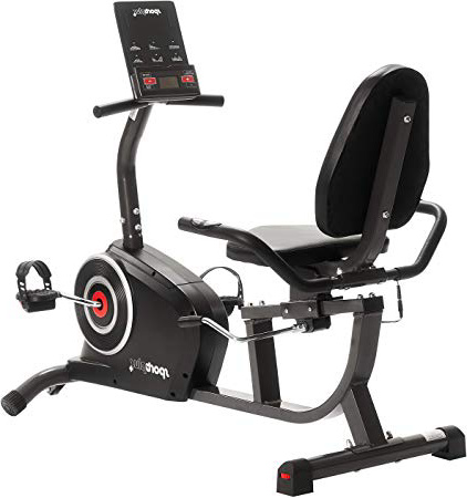 SportPlus SP-RB-9500-iE Bicicleta Estática, Asiento Reclinable, Ordenador, Diferentes Niveles y Sensores de Pulso, Compatible con CardioFit, Google Street View y KinoMap