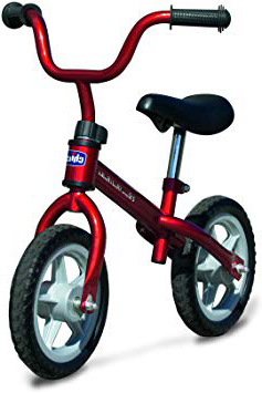 Chicco First Bike - Bicicleta sin pedales con sillín regulable, color rojo, 2-5 años