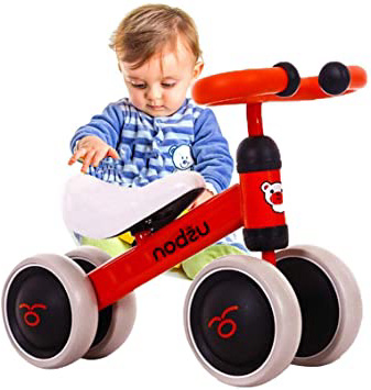 Arkmiido Bicicleta Bebé Equilibrio, Baby Balance Bicicleta, Bicicleta Bebé sin Pedales Juguetes Bebes Color Rojo 1-3 años