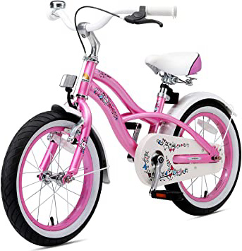 BIKESTAR Bicicleta Infantil para niños y niñas a Partir de 4 años | Bici 16 Pulgadas con Frenos | 16" Edición Cruiser