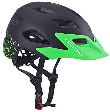 Exclusky Casco Bicicleta Niños Casco Infantil para BMX, Patinaje, Ciclismo, Monopatín, Scooter - Tamaño 50-57cm (Edades 5-13)