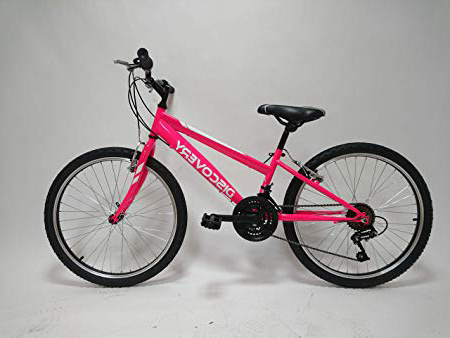 Discovery DP068 - Bicicleta Montaña Mountainbike B.T.T. 24". Cambio fricción, 18 Velocidades. Para niña