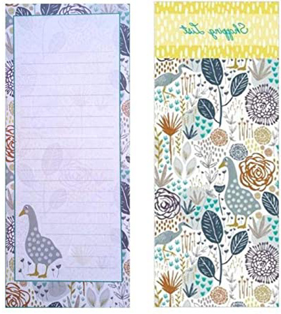 Bloc de lista magnético decorativo de la compra, diseño de ganso