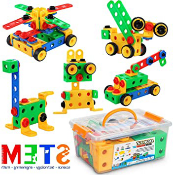 Fivejoy Juguetes de Construcción, Bloques de Construccion, Construcción Educativos - Aprendizaje Juegos Creativa (Aviones, Animales, Automóvil, Robot ect...), Juegos Regalo, Niños y Niñas