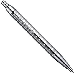 Parker IM Premium - Bolígrafo de bola de punta media cromado con caja, color plata, con grabado