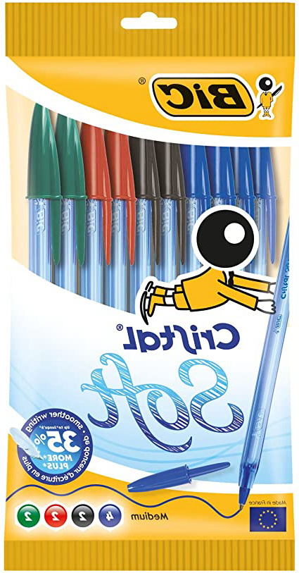 BIC Cristal Soft bolígrafos punta