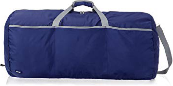 AmazonBasics - Bolsa grande de viaje/deporte (lona, 98 l), color azul marino