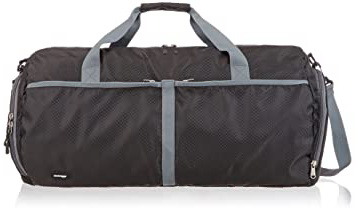 AmazonBasics - Bolsa de viaje y deporte de lona plegable, 59 cm, 64 litros
