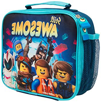 Bolsa Merienda Infantil Niño Lego Movie 2 Batman con Bolsillo Fiambrera Infantil para Niños