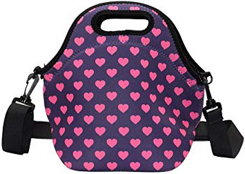 Case Wonder Bolsa Porta Alimentos - Neopreno Bolsa Almuerzo/Bolsa Comida/Bolsa Térmica Porta Alimentos/Fiambreras Comida Trabajo con Correa de Hombro para Infantil Escolares Trabajo Picnic