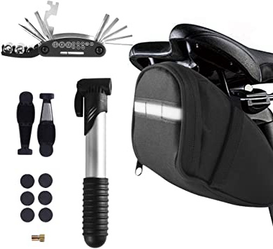 MASPODER Bolsa Bicicleta Sillin, Kit