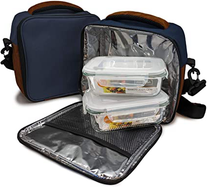 NERTHUS Lunch Bag Azul Fiambrera