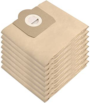 8 Bolsas de Filtros de Doble Capa para Aspiradora Kärcher WD 3, Compatible con Aspiradoras Kärcher WD 3 (Modelos WD 3, WD 3 P y WD 3 Premium) Pack Familiar de KEEPOW
