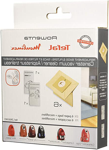 Rowenta ZR003901 - Bolsas para aspiradoras compacteo de rowenta, mantenimiento cómodo y práctico