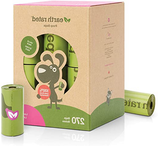 Earth Rated - Pack de bolsas para recoger excrementos de perro, Olor a Lavanda , 18 Rollos (270 unidades)