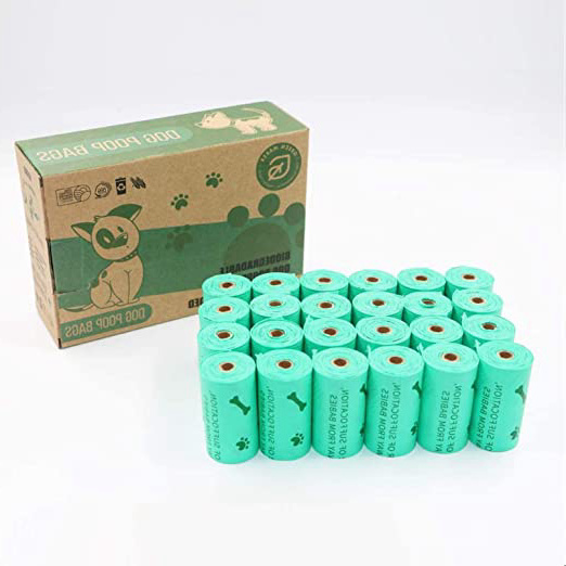 Green Maker Biodegradables Caca Perro Bolsas 360 Excrementos Perros Bolsas 30% más Grueso Que Otros Hecho de Almidón de Maíz con DIN CERTCO Certificación (Verde)