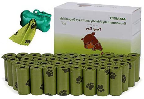 AIXMEET Bolsas Caca Perro, 600 Bolsas de Compost para Perros con 1dispensador(32X22cm)
