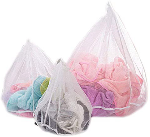 Lavandería Lavado Bolsa para la colada -3 piezas meideli resistente malla lavado lavandería bolsa blusa, medias, medias, ropa interior, sujetador y ropa interior viaje bolsa de lavandería