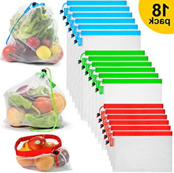 
                
                    
                    
                

                
                    
                    
                        longzon. 18 Piezas Bolsas Reutilizables Compra, Bolsas Reutilizables Fruta, Lavable, Ligero, Transparente, para Almacenamiento, Compra, Fruta, Verdura y Juguete. - (6L + 6M + 6S)
                    
                

                
                    
                    
                
            