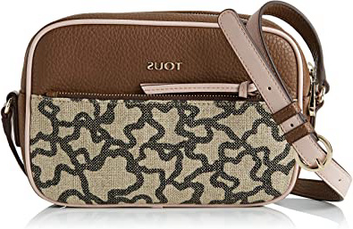 Tous Elice New, Bolso bandolera para Mujer, Multicolor (Marrón/Rosa 895890024), 23.5x16x6.5 cm (W x H x L)