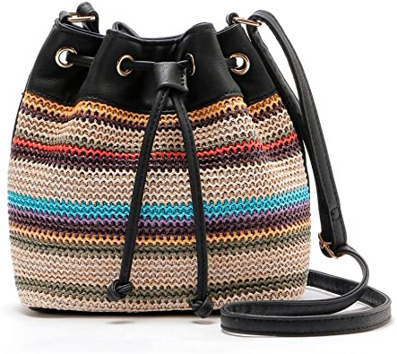 ESAILQ Bolso Bandolera De Pequeña Piel De Baratos Bolso De Mano Marron Para Mujer Niñas
