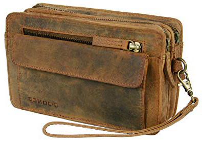 bolso de cuero bolso masculino " Harold´s " Vintage cuero con correa de mano