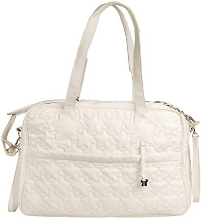 Tuc Tuc Coulant - Bolsa maternidad de polipiel, color blanco