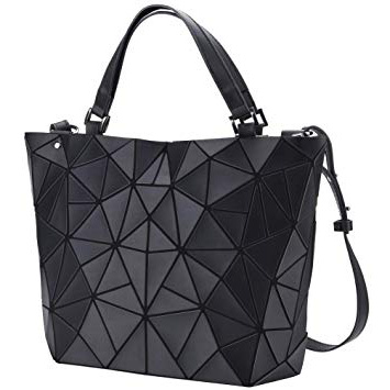 VBIGER Bolso Geométrico Mujer Bolso de Hombro Mujer Estilo Shopper Bolso de Mano Nergo (Negro)