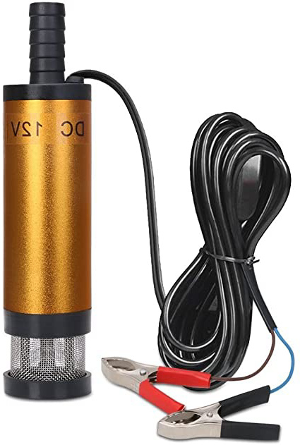 flintronic Bomba de Agua y Aceite, 12V Bompa Sumergible de Acero Inoxidable Bomba de Combustible Diesel Transferencia de Líquido Aceite Agua por Auto, Caravana, Marino, Barca