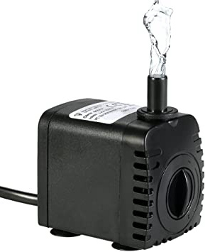 Bomba de Agua Sumergible,Decdeal 600L/H 8W Water Strider - con 2 Boquillas AC220-240V para Acuario Fuentes Estanque Sistemas Hidropónicos