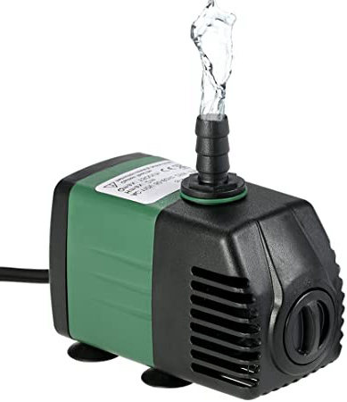 Decdeal Water Strider - 1500L/H 25W Bomba de Agua Sumergible con 2 Boquillas AC220-240V para Acuario Fuentes Jardín de Agua Sistema Hidropónico