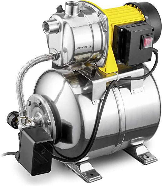 TROTEC Bomba de Agua Doméstica TGP 1025 ES ES aspersor para césped Bomba de jardín 1000 W 3300 l/h Capacidad Acero Inoxidable